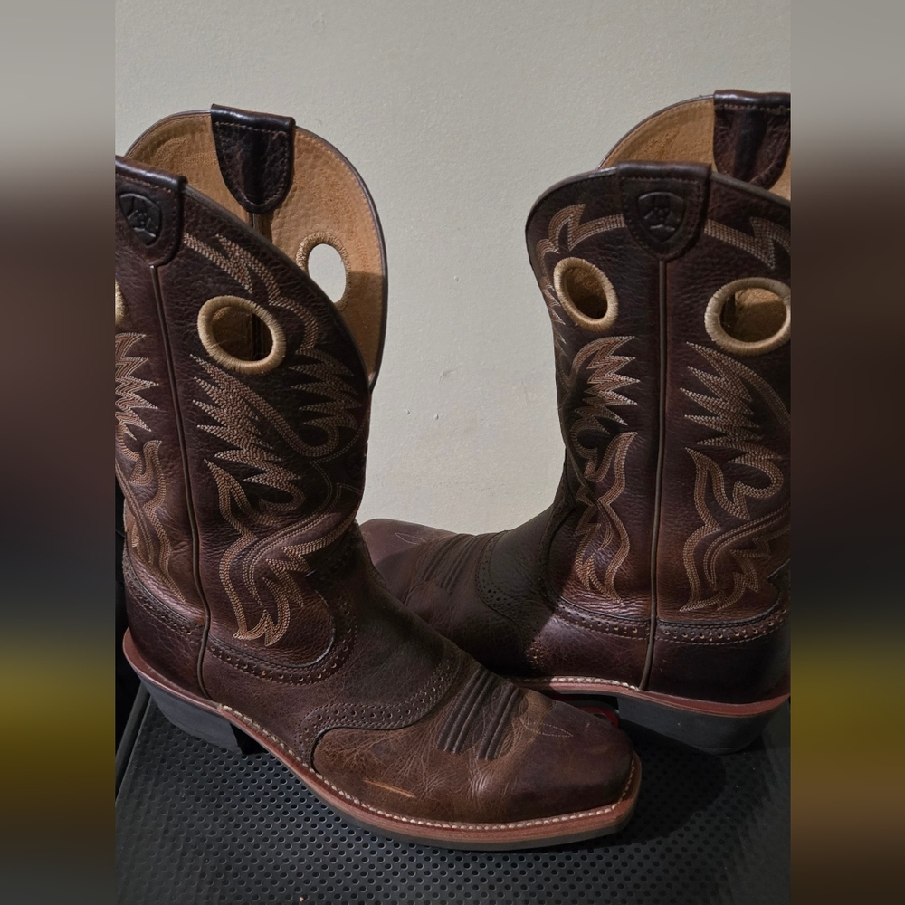 Ariat Mens Brown Cowboy Boots Size 10D